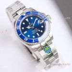 Swiss Copy Rolex Women-Submariner Smurf Blue Dual Steel Watches 35mm